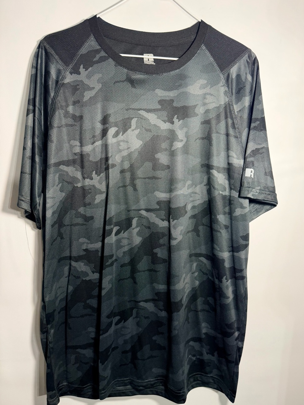 Russell Athletic Gray Camouflage Short Sleeve Performance Tee